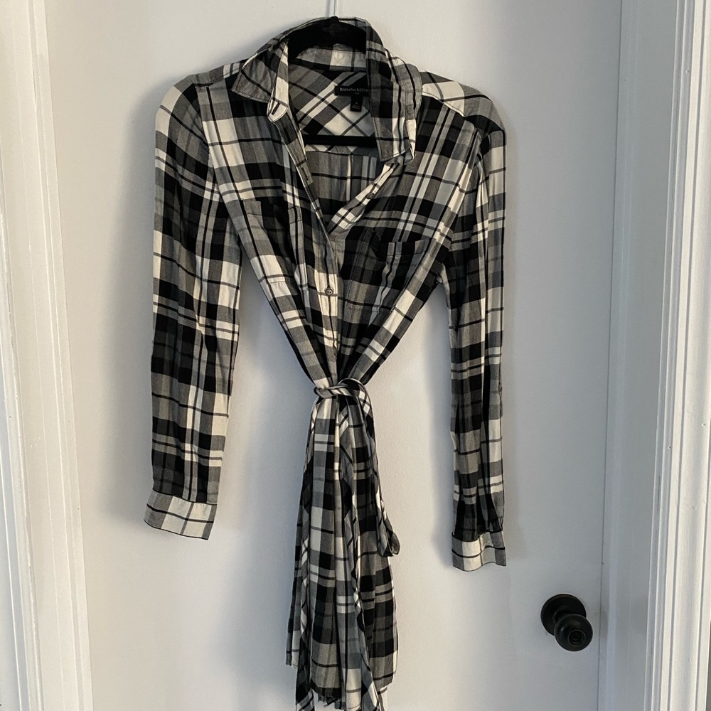 Banana Republic plaid dress